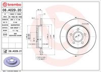 BREMBO 08.A029.20 - Disco de freno