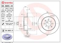 BREMBO 08580344 - Disco de freno - PRIME LINE