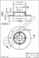 BREMBO 08587610 - Disco de freno - PRIME LINE