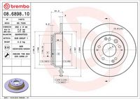 BREMBO 08689810 - Disco de freno - PRIME LINE