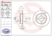 BREMBO 08690314 - Disco de freno - PRIME LINE