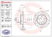 BREMBO 08.7165.1X - Disco de freno