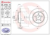 BREMBO 08A72510 - Disco de freno - PRIME LINE
