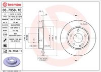 BREMBO 08735811 - Disco de freno - PRIME LINE - UV Coated