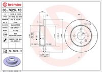 BREMBO 08762610 - Disco de freno - PRIME LINE