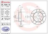 BREMBO 08762675 - Disco de freno - XTRA LINE - Max