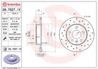 BREMBO 08.7627.1X - Disco de freno
