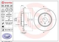 BREMBO 08816320 - Disco de freno - PRIME LINE