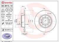 BREMBO 08.B413.10 - Disco de freno