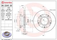 BREMBO 08.C242.20 - Disco de freno