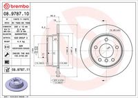 BREMBO 08978711 - Disco de freno - PRIME LINE - UV Coated