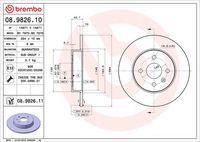 BREMBO 08982611 - Disco de freno - PRIME LINE - UV Coated