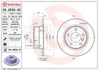 BREMBO 08985980 - Disco de freno - PRIME LINE