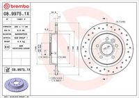 BREMBO 0899751X - Disco de freno - XTRA LINE - Xtra