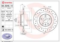 BREMBO 08D24911 - Disco de freno - PRIME LINE - UV Coated
