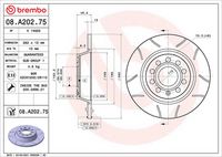 BREMBO 08A20275 - Disco de freno - XTRA LINE - Max