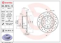 BREMBO 08D61611 - Disco de freno - PRIME LINE - UV Coated
