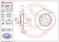 BREMBO 08.A268.10 - Disco de freno