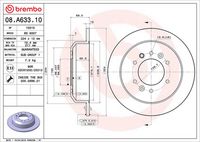 BREMBO 08A63310 - Disco de freno - PRIME LINE
