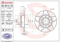 BREMBO 08B41375 - Disco de freno - XTRA LINE - Max