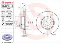 BREMBO 09531514 - Disco de freno - PRIME LINE