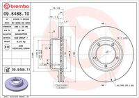BREMBO 09548810 - Disco de freno - PRIME LINE