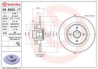 BREMBO 08B65017 - Disco de freno - PRIME LINE - With Bearing Kit