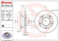 BREMBO 08C24220 - Disco de freno - PRIME LINE