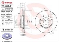 BREMBO 09.5568.21 - Disco de freno