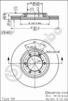 BREMBO 09570510 - Disco de freno - PRIME LINE
