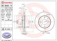 BREMBO 09.5640.14 - Disco de freno