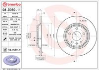 BREMBO 08D06011 - Disco de freno - PRIME LINE - UV Coated