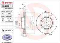 BREMBO 09.5673.14 - Disco de freno