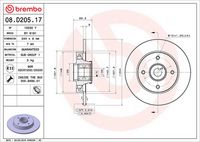 BREMBO 08D20517 - Disco de freno - PRIME LINE - With Bearing Kit