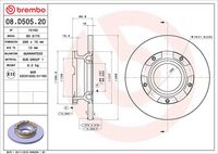 BREMBO 08D50520 - Disco de freno - PRIME LINE