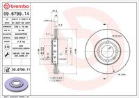 BREMBO 09679911 - Disco de freno - PRIME LINE - UV Coated