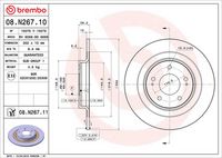BREMBO 08N26711 - Disco de freno - PRIME LINE - UV Coated
