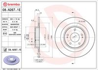 BREMBO 08N26711 - Disco de freno - PRIME LINE - UV Coated