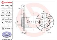 BREMBO 09309075 - Disco de freno - XTRA LINE - Max