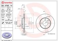 BREMBO 09476514 - Disco de freno - PRIME LINE
