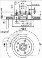BREMBO 09486110 - Disco de freno - PRIME LINE