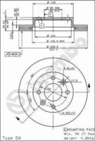 BREMBO 09492520 - Disco de freno - PRIME LINE