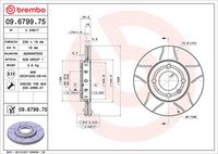 BREMBO 09.6799.75 - Disco de freno