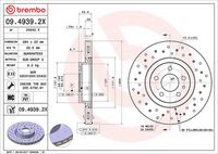 BREMBO 0949392X - Disco de freno - XTRA LINE - Xtra