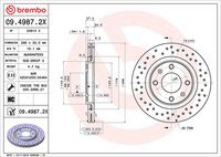 BREMBO 0949872X - Disco de freno - XTRA LINE - Xtra