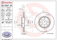 BREMBO 09552724 - Disco de freno - PRIME LINE