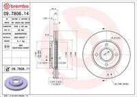 BREMBO 09.7806.14 - Disco de freno