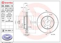 BREMBO 09558414 - Disco de freno - PRIME LINE