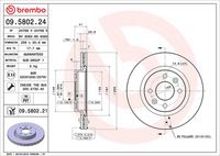 BREMBO 09580221 - Disco de freno - PRIME LINE - UV Coated