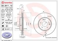 BREMBO 09.8411.10 - Disco de freno